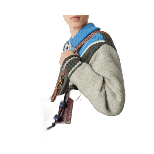 Intrecciato Tag Holder On Strap