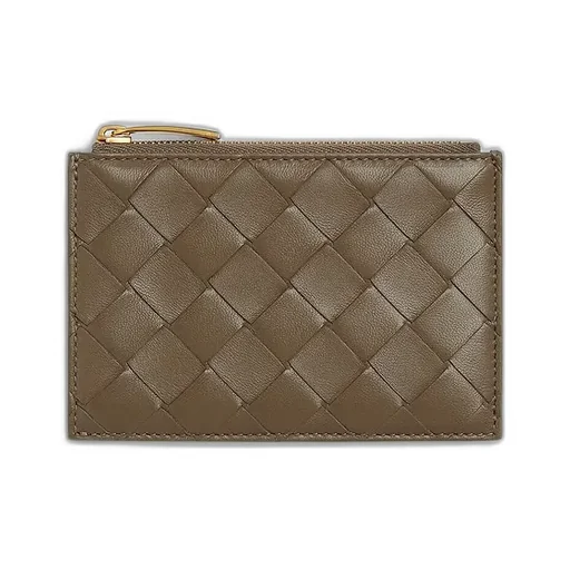 Intrecciato Zipped Card Case