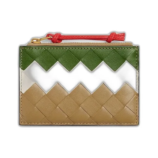 Intrecciato Zipped Card Case