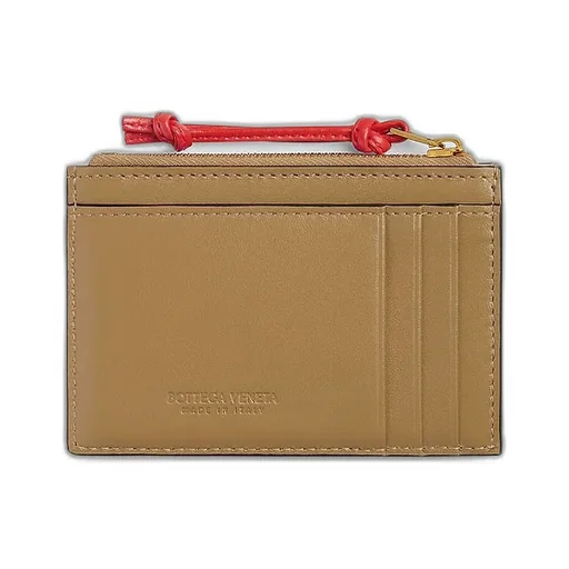 Intrecciato Zipped Card Case