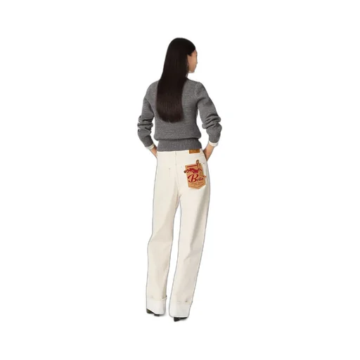 Colored Turned Up Jeans