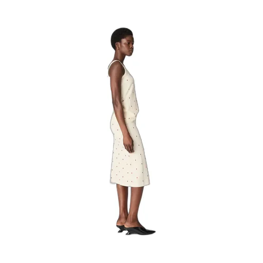 Cotton Embroidered Matches Skirt
