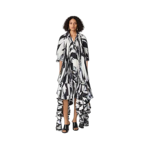 Viscose Printed Ruffle Skirt