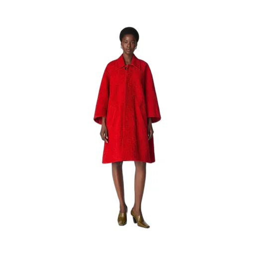 Intrecciato Suede Leather Coat