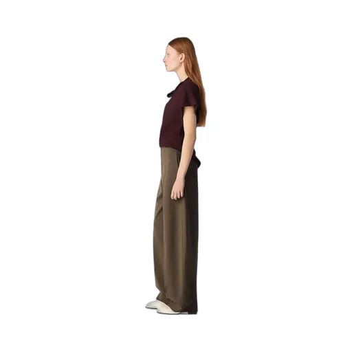 Wool Straight Trousers
