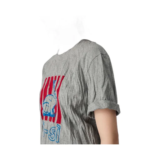 Crushed Cotton Printed Jersey T-Shirt