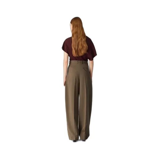 Wool Straight Trousers