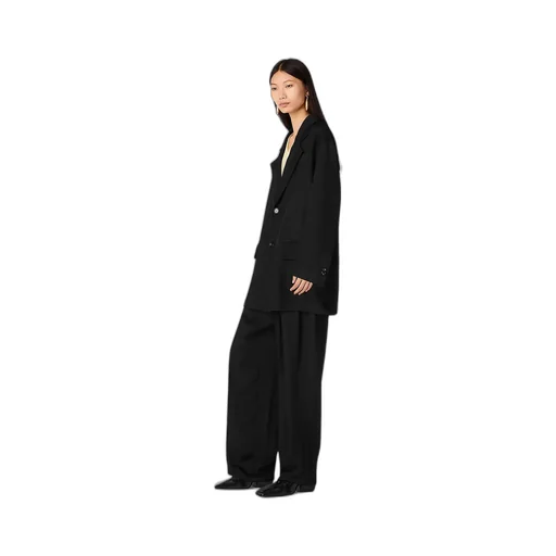 Viscose And Silk Twill Jacket