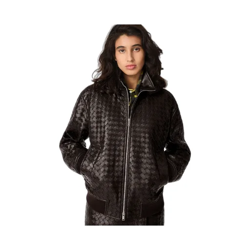 Intrecciato Leather Blouson
