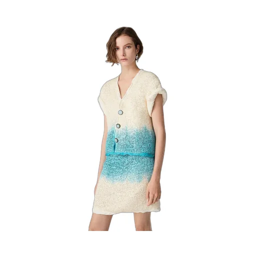 Wool And Silk Overdyed Cardigan
