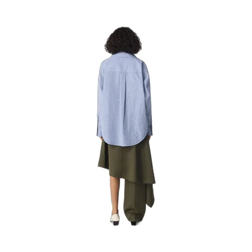 Cotton And Linen Stripe Shirt