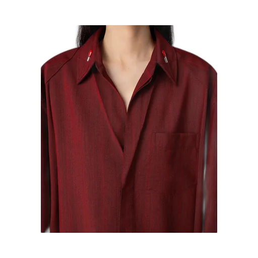 Wool Subtle Stripe Shirt