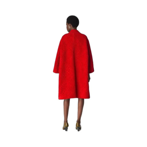 Intrecciato Suede Leather Coat