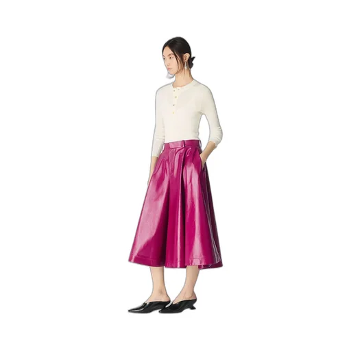 Shiny Leather Culotte