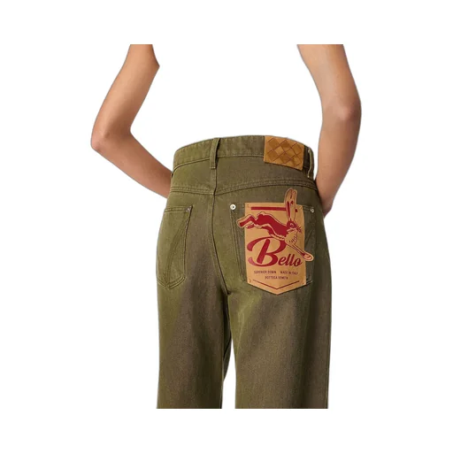 Colored Turned Up Jeans