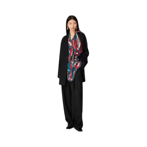 Viscose And Silk Twill Jacket