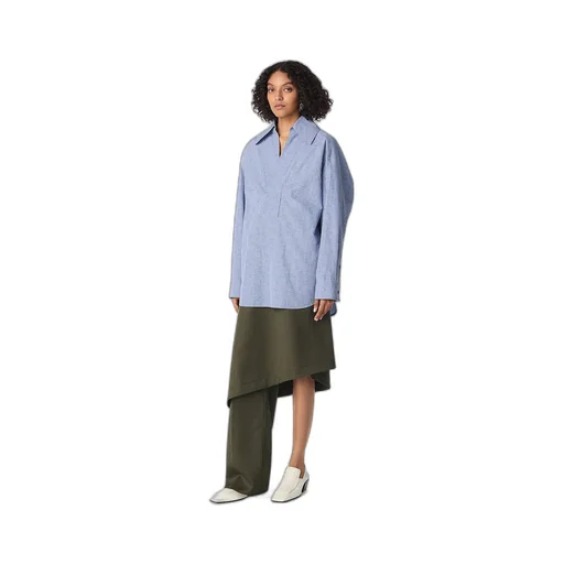 Cotton And Linen Stripe Shirt