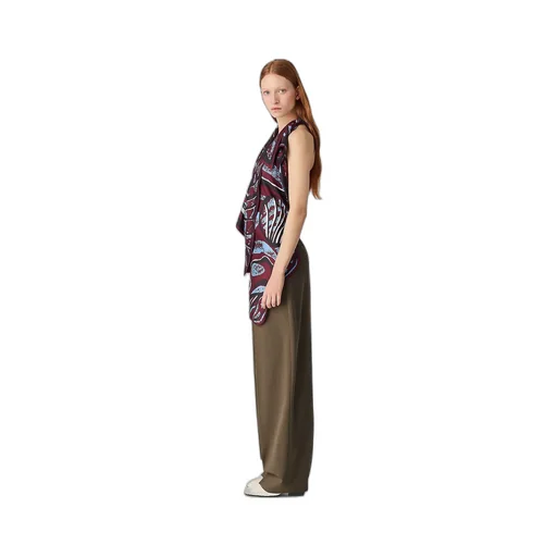 Silk Twill Printed Top