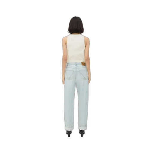 Extra Bleached Turned Up Jeans