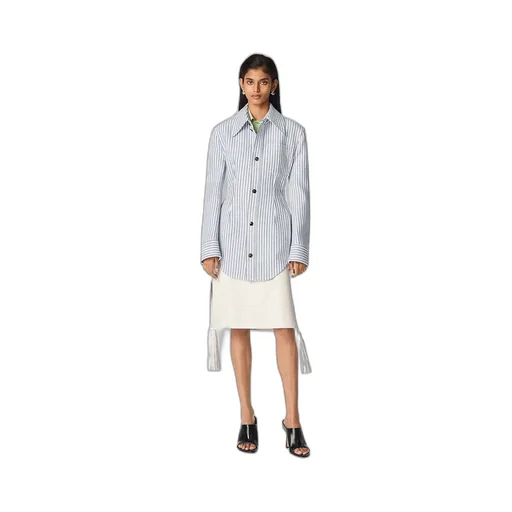 Structured Cotton Stripe Jacket