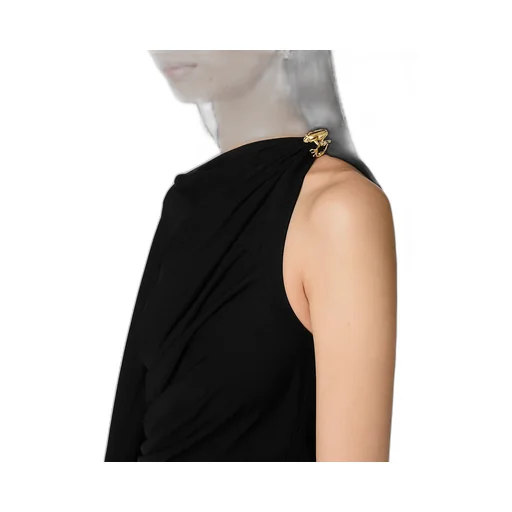 Viscose Jersey Draped Dress