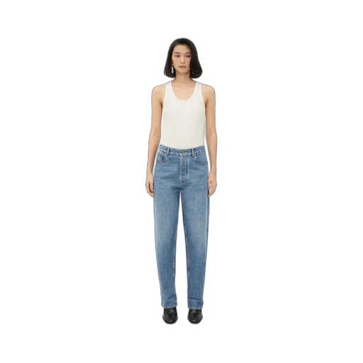 Vintage Indigo Turned Up Jeans