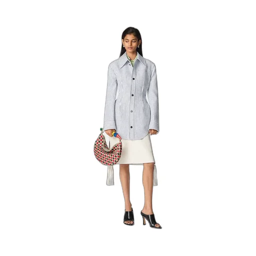 Structured Cotton Stripe Jacket