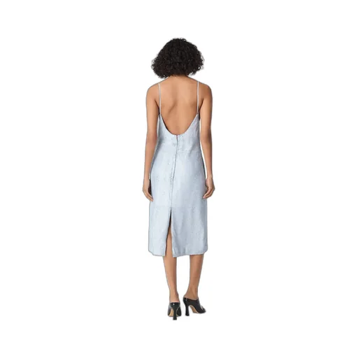 Patent Leather Fringed Dress