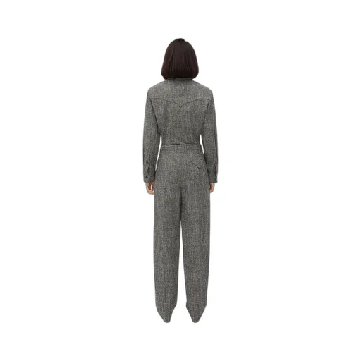 Melange Viscose And Silk Trousers