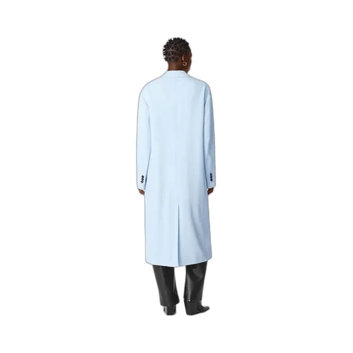 Viscose And Silk Twill Coat