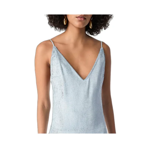 Patent Leather Fringed Dress