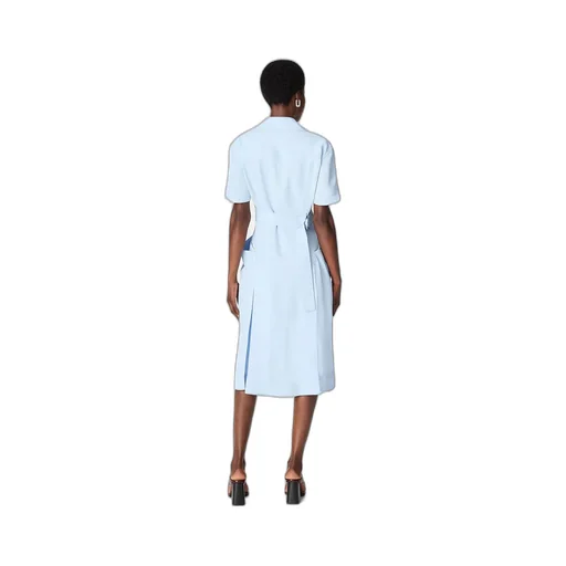 Viscose And Silk Twill Dress