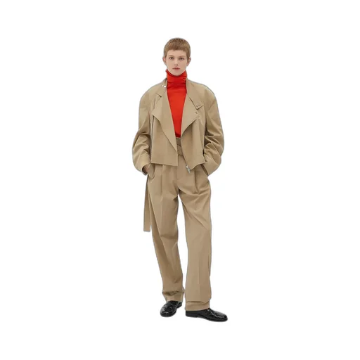 Compact Cotton Trousers