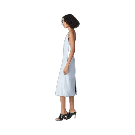 Patent Leather Fringed Dress
