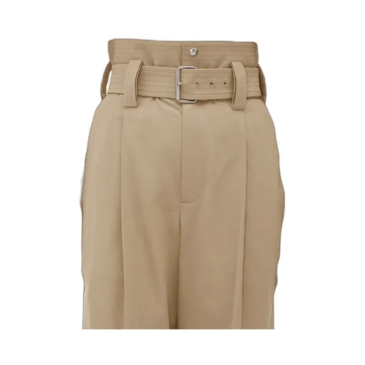 Compact Cotton Trousers