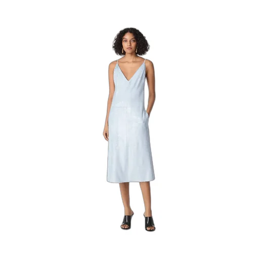 Patent Leather Fringed Dress