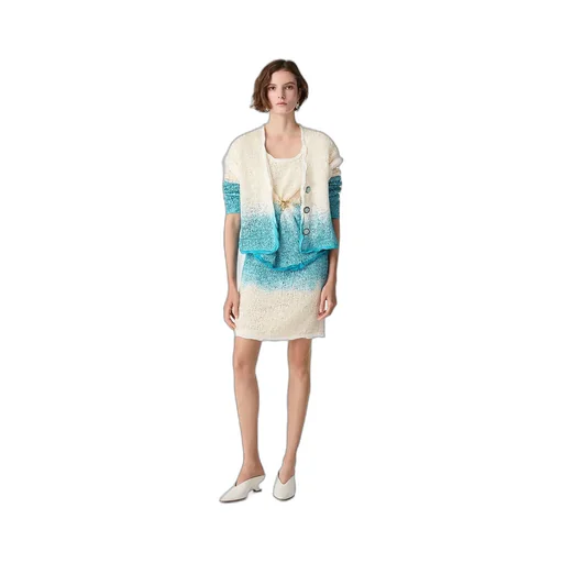 Wool And Silk Overdyed Skirt