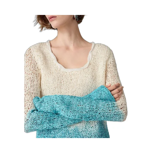 Wool And Silk Overdyed Jumper