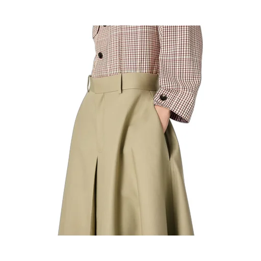 Cotton Twill A-Line Skirt