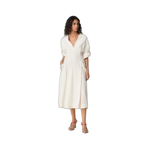 Viscose And Linen Dress