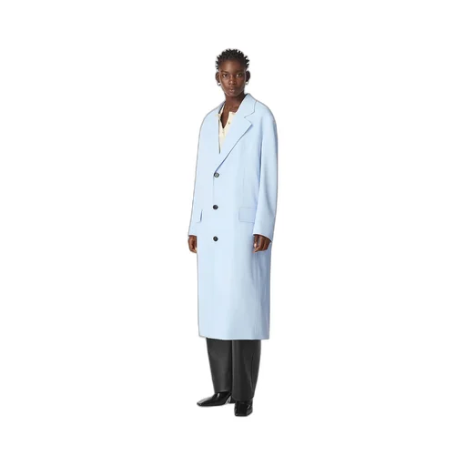 Viscose And Silk Twill Coat