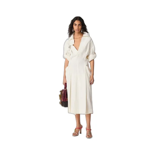 Viscose And Linen Dress
