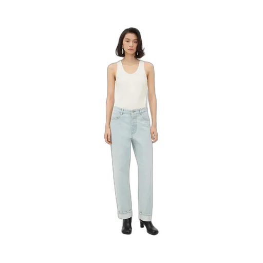 Extra Bleached Turned Up Jeans