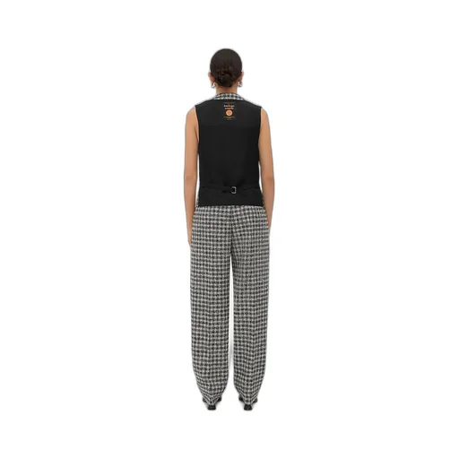 Boucle Gingham Wool Gilet