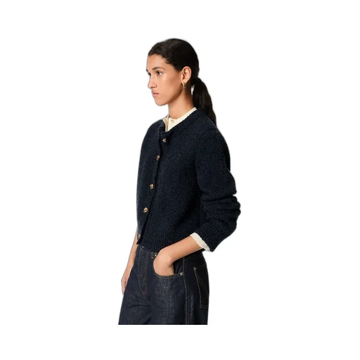 Wool Boucle Cardigan