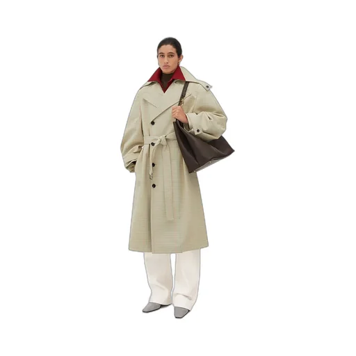 Notebook Wool Cotton Trench Coat