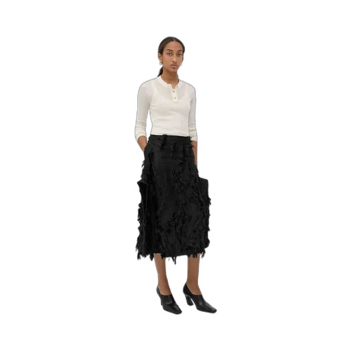 Viscose Fil Coupe Skirt