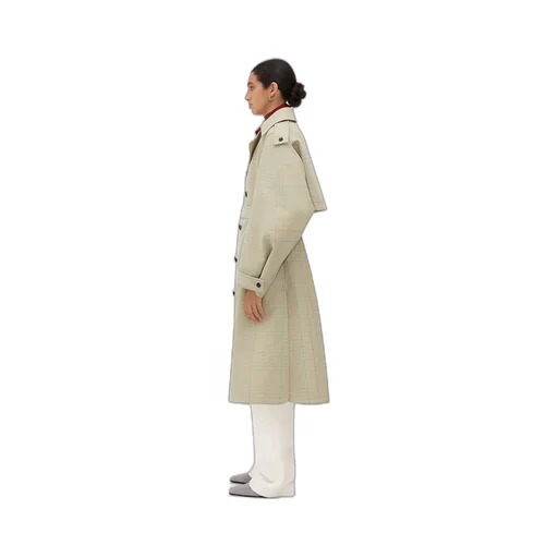 Notebook Wool Cotton Trench Coat