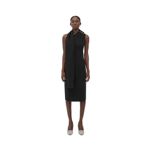 Wool Viscose Crepe Dress