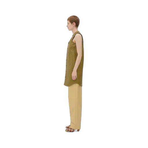 Intrecciato Leather Dress